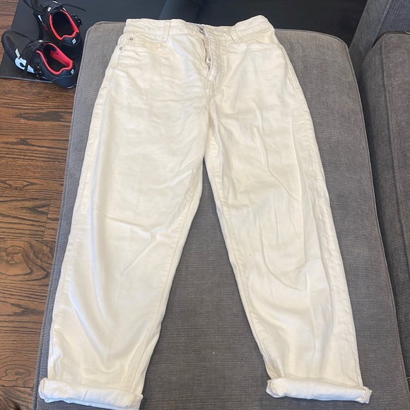 Zara Denim - White straight leg jeans ZARA